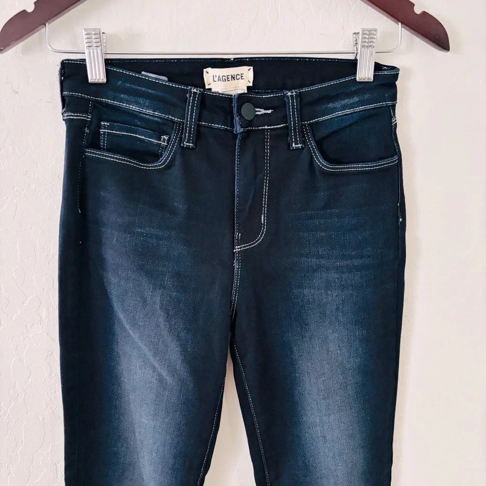 L’Agence Margot High‎ Rise Skinny Jeans Dark Denim